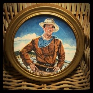 Robert Tanenbaum Painted John Wayne The Duke Plate